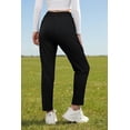 thumbnail image 2 of JWD Women's Quick Dry Stretch Athletic Pants Breathable Comfy Hiking Pants with Zipper Pockets Black 2XL, 2 of 6