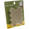 1" Value Pack Round Felt Pads, 48 Pieces, Oatmeal