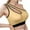 Yellow, variant on ZyeKqe Sport Bras for Women Cut out Front No Underwire Bras Seamless Push up Workout Bras