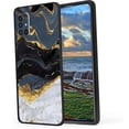 thumbnail image 1 of Compatible with Samsung Galaxy A71 4G Phone Case, White-Golden-Marble-110-jpg-3-2 Case Men Women, Flexible Silicone Shockproof Case for Samsung Galaxy A71 4G, 1 of 1