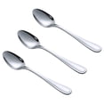 thumbnail image 3 of Mainstays Fleetline Mirror Polishing Stainless Steel Tableware Spoons Adult 3-Piece Set, Silver, 3 of 10