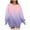 Pink, variant on CLOISE Women Sweatshirt Gradient Pullover Sweatshirts Crew Neck Long Sleeve Hoodies Shirts Black Drop Shoulder Basic Blouses Fall Fashion Y2k Clothes 2XL
