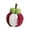Red, variant on Plush Silvervine Cat Toy with Simulation Fruit Mangosteen and Durian Design for Quiet Chew Play