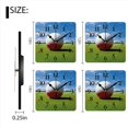 thumbnail image 3 of Square Wall Clock,Golf Ball On The Green Golf Course,Silent Non-Ticking Wall Clock Decor for Home Office Kitchen Living Room Bedroom(14inch), 3 of 4