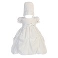 thumbnail image 1 of Robe Jacquard en Poly-Coton Blanc pour Bébé Fille Baptême Chapeau S (3-6 Mois), 1 of 2