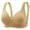 Beige, variant on Women's Front Closure Bras Breathable Cotton Bra Sports Bras Large Bust Full Coverage Lace Bra