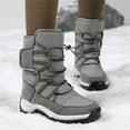 thumbnail image 3 of YOURDIARY Snow Boots For Women Winter Waterproof Shoes Faux Fur Warm Outdoor Boots Hiking Boots, 3 of 8