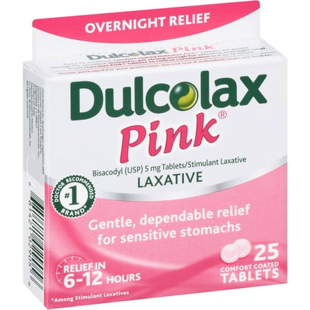 Dulcolax Laxative Tablets for Women, 25 CT (Pack of