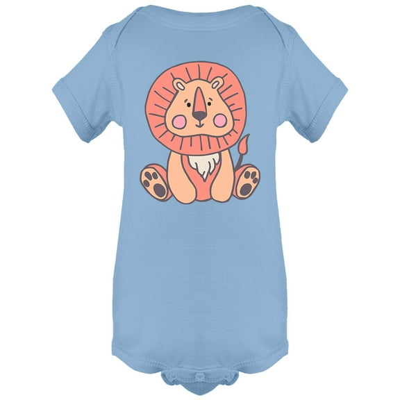 Cute Cartoony Lion Bodysuit Infant -Image by Shutterstock, 24 Months