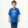 thumbnail image 2 of Boys Graphic T-Shirt Christian Faith Team Jesus Kids Tees 100% Cotton Short Sleeve Tops Ages 4-13Y, 2 of 4