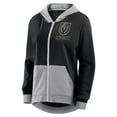 thumbnail image 2 of Women's Logo Athletic Black Vegas Golden Knights Hit It French Terry Full-Zip Hoodie, 2 of 3