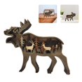 thumbnail image 3 of Yuarrent Adorno de animales de con luz LED Estilo retro Silueta de Navidad Decoración creativa de animales del bosque para el hogar y la oficina Kits de decoración para fiestas Yuarrent HA019158-00, 3 of 6
