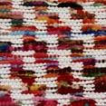 thumbnail image 5 of LR Home Geometric Braided Jute Border Area Rug, 4 ft. Round, White Multi-color, 5 of 7