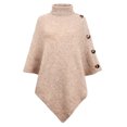 thumbnail image 6 of LYXSSBYX Womens Long Sleeve Dress Hot Sale Womens Tops 2022 New Fashion Autumn Winter Solid Shawl Button Cloak Lapel-Neck Knitting Coat Tops, 6 of 6