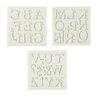 CraCycle 3D Alphabet Mold, Oven Safe, Premium Grade Silicone, Embossed  Educational ABC Phonics, Crayons, Candy, Soaps (2 Pack)