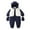D01-Navy, variant on FYDUU Baby Girls Winter Coats Cute Jumpsuit Snowsuit Bodysuits Warm Outwear Toddler Long Sleeve One-Piece Romper Outfit Leisure Versatile