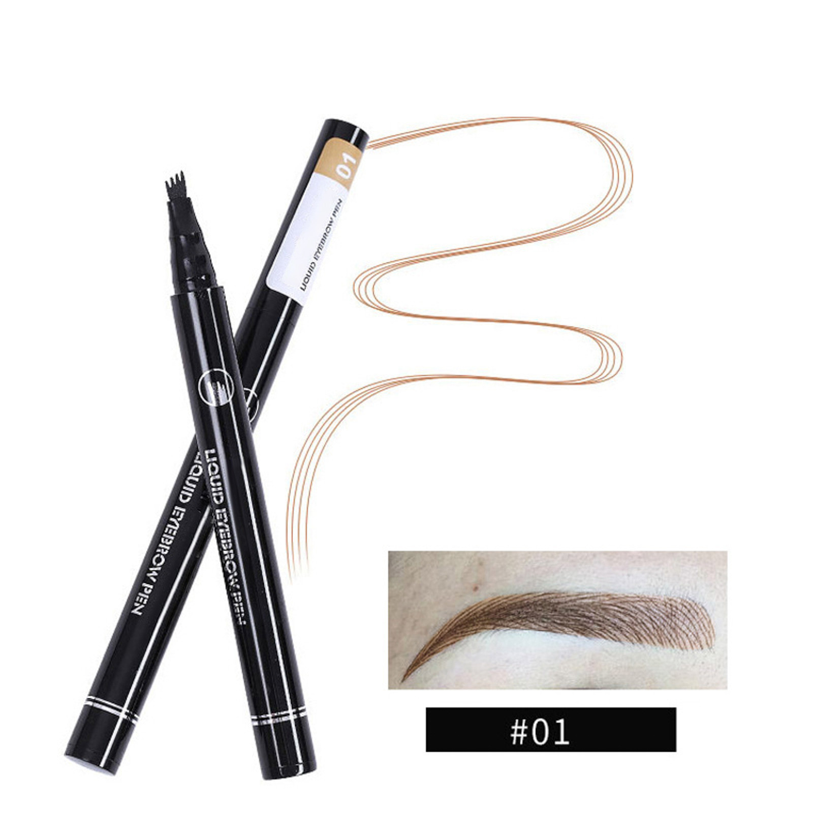 Musatteng Eyebrow Kits for Beginners Waxing Eyebrow Pencil With A Micro ...