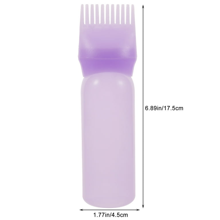 NOGIS Root Comb Applicator Bottle, 6 OZ Hair Color Applicator Brush, Smooth Hair  Dye Comb Applicator Squeeze Bottle for Hair Dye, Water, Liquid, Oil  Dispenser with Graduated Scale, 3 Pack 