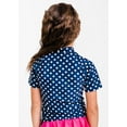 thumbnail image 4 of Calypsa Girl's Round Neck Surfer Swim Top, 4 of 10
