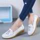 thumbnail image 2 of XIHAHA, zapatos planos de Ballet a la moda para mujer, mocasines transpirables de cuero recortados, zapatos náuticos para mujer, zapatos informales de bailarina para mujer, 2 of 5