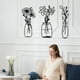 thumbnail image 5 of Decoración de Pared con Flores de Metal, 3 Piezas, Arte de Pared Floral, Flor en Jarrón, Decoración de Pared, Jarrón de Flores, Decoración de Interiores, Arte de Pared de Hierro, 5 of 5