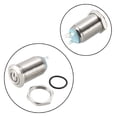 thumbnail image 2 of Uxcell Latching Metal Push Button Switch Flat Head 12mm Mounting Dia 1NO 3-6V Blue LED Light, 2 of 5