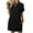 Black, variant on WQQZJJ Womens Plus Size Dresses Summer T Shirt Dress Casual Short Sleeve Crewneck Loose Mini Dresses with Pockets