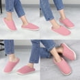 thumbnail image 3 of GymChoice Women's Fuzzy Slippers,Casual Memory Foam House Slippers Fuzzy Plush Lined Anti-Skid Slip On Bedroon Shoe Indoor&Outdoo, 3 of 9