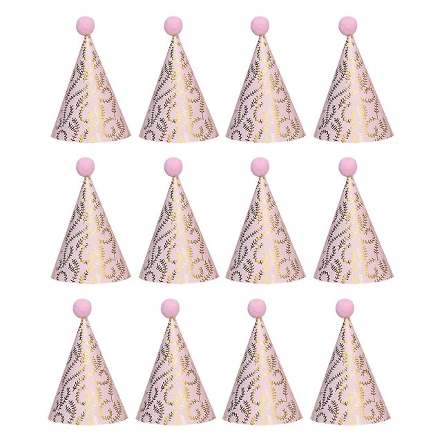 Sombreros de fiesta de cumpleaños-Kit de celebración divertida de 12 sombreros de fiesta de cumpleaños feliz cumpleaños para niños fiesta de cumpleaños-suministros de fiesta de cumpleaños y decoracion Afortunado Sencillez