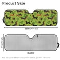 thumbnail image 7 of Yuyamidu Dachshund Windshield Sunshade, Green Leaves Sun Visor for UV Rays & Heat Protection, Suitable for Wrangler, Compass, Gladiator & Renegade, Accessories for Jeep Wrangler, St. Patrick's Day, 7 of 7