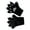 Black, variant on Paw Mittens Adjustable Faux Gloves for Cosplay Daily Use Multi-Color Options