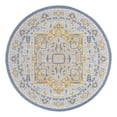 thumbnail image 3 of Unique Loom Whitney Collection Area Rug - Milano (7' Round Sky blue/Ivory), 3 of 7