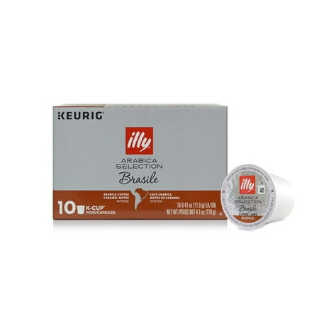Illy Pods - illy Arabica Selection K-Cup Pods, Brasile for Keurig® Brewers, 10 Ct