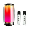 thumbnail image 1 of Riwcyla Portable BT Karaoke Speaker with Dynamic Bass 6,Mode LED Lights Color Changing Support Voice Control Surround Stereo Sound Playing Included Microphone for Entertainment Party Camping, 1 of 6