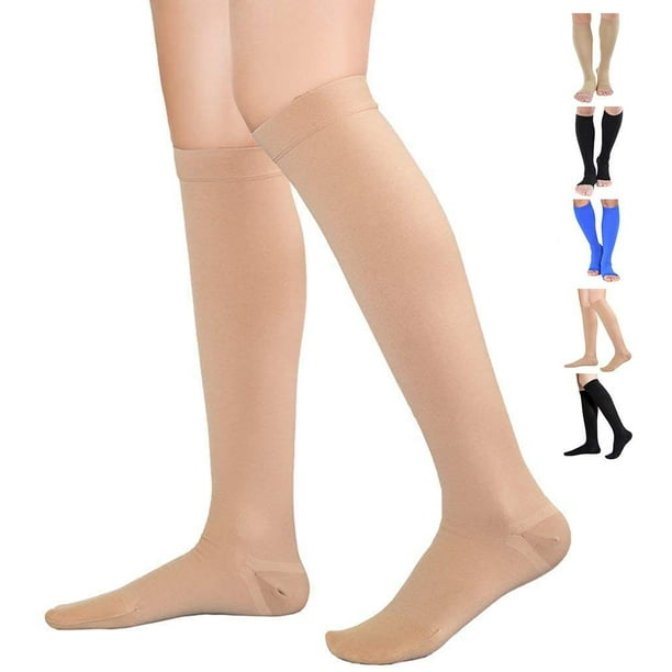 Knee High Compression Stockings, Firm Support 20-30mmHg Opaque Compression  Socks 