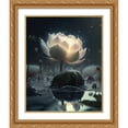 thumbnail image 2 of Maki 20x24 Gold Ornate Wood Framed With Double Matting Wall Art Titled - Bloom Of The Lotus I, 2 of 6