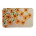 thumbnail image 2 of 40x120cm Linen Flower Pattern Bath Mat Doormat for Laundry Room Decorative, 2 of 5