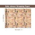 thumbnail image 3 of Kraft Baby Shower Wrapping Paper Roll - Mini Roll - 17 Inch x 16.5 Feet - Little Woodland Animal Wrapping Paper for Baby Shower, Kids Girls Boys Birthday, 3 of 15