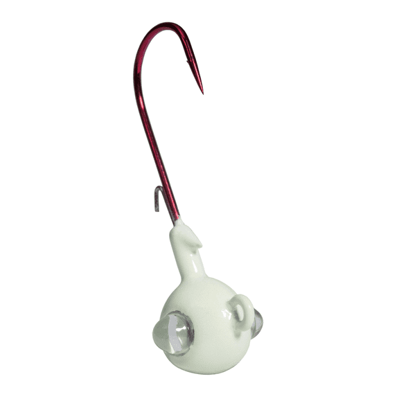 Acme Tackle Kalin's Google Eye Rattlinn Soft Plastics Fishing Lure Jig White 1/8 oz. 3 Pack