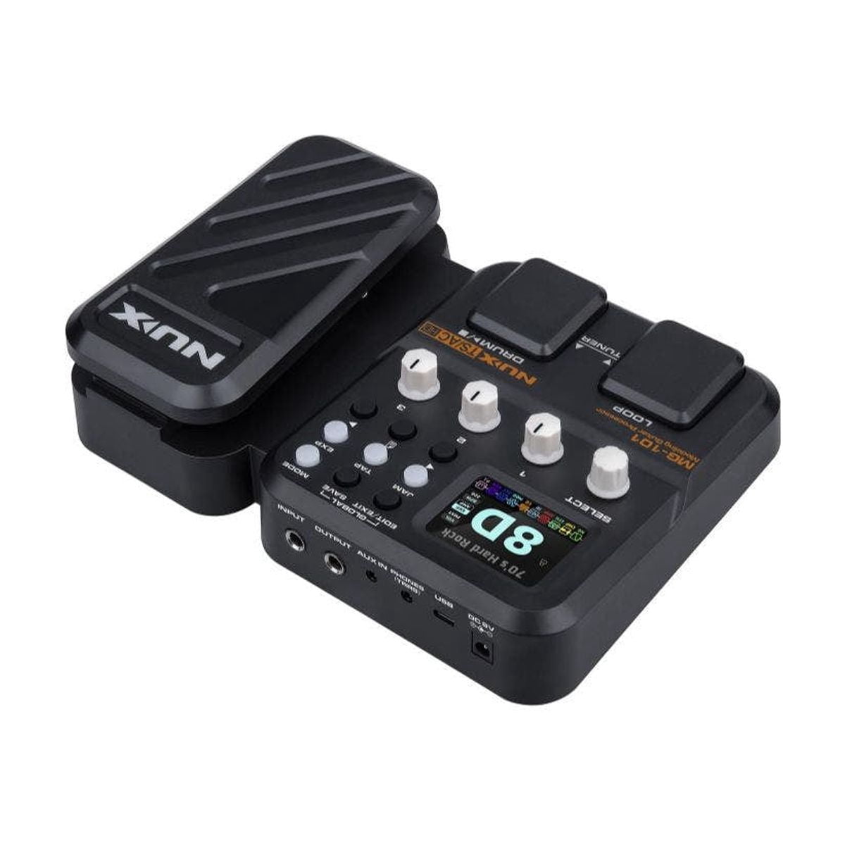 NUX MG-101 Multi-Effects and Amp Modeler Effects Pedal Black