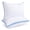 Blue-Standard, variant on Standard Size White Decorative Pillow Set of 2