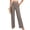 Bronze, variant on Womens Cotton Linen Pants Petite 2026 Summer Lightweight High Waist Straight Leg Solid Beach Lounge Trousers