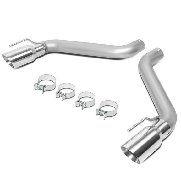 DNA Motoring CBE-MU-CC16-62L For 2016 to 2020 Chevy Camaro 6.2L V8 Axle Cat Back Exhaust System with Dual 4"OD Stainless Steel Muffler Tip 17 18 19