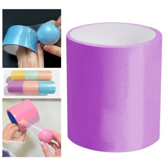 Sticky Ball Tape Brushed Tape Unzip Tape DIY Sensory Toy 10M Funny Crafts Decorative Game for Scrapbook Stationery Relaxing Gifts Adult Kids , violet