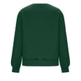 thumbnail image 2 of Women’s Oversized Crewneck Sweatshirt – Long Sleeve Fleece Pullover Top, Casual Solid Color Fall Winter Sweater Army Green, 2 of 2