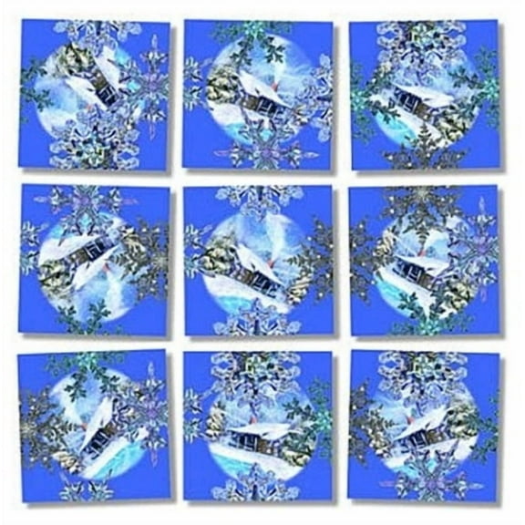 Scramble Squares Snowflakes 9 Pc Non Interlocking Brain Teaser Puzzles