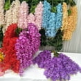 thumbnail image 4 of ¡Ahorros navideños! Flores artificiales Accaprate, rama de flores de imitación larga, colgante de pared, glicina artificial para boda, arco de boda, decoración de ratán, decoración otoñal para el, 4 of 4