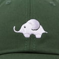 thumbnail image 5 of DALIX Cute Elephant Hat Cotton Baseball Cap in Dark Green, 5 of 7