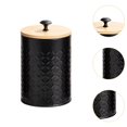 thumbnail image 6 of Esquirla 3 Pieces Coffee Tea Sugar Container Kitchen Canister Set for Tea Candy Flour black, 6 of 8