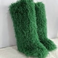 thumbnail image 3 of Women's Winter Faux Fur Beach Wool Boots Are Warm Fluffy and Knee High Snow Boots, 3 of 4